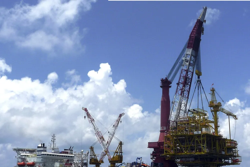Back in the game: L&T-Sapura’s LTS 3000 heavy-lift pipelay vessel.