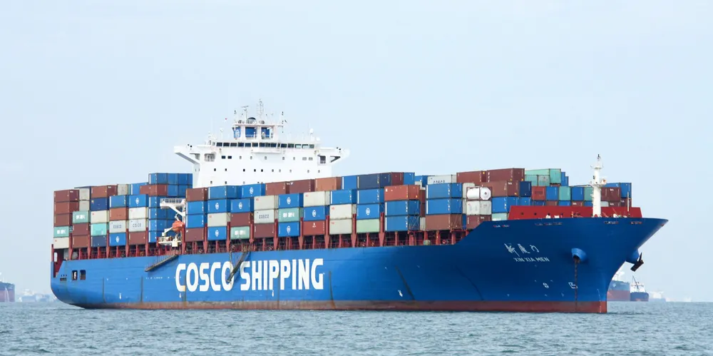 Cosco Shipping’s 5,668-teu container ship Xin Xia Men (built 2004).