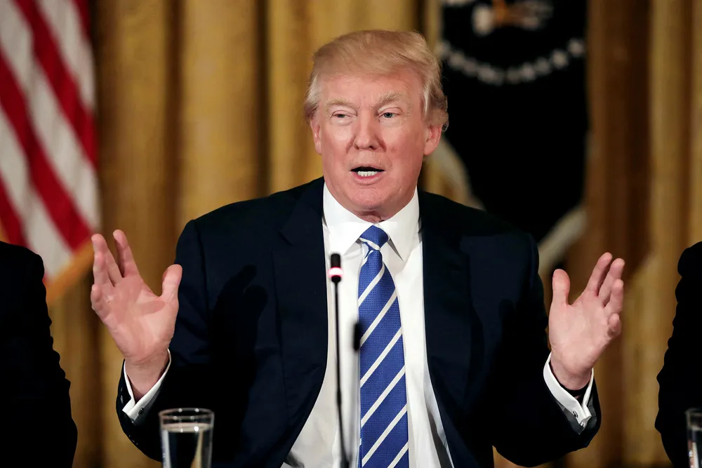 President Donald Trump utfordres av sine egne på klima. Foto: Carlos Barria/Reuters/NTB Scanpix