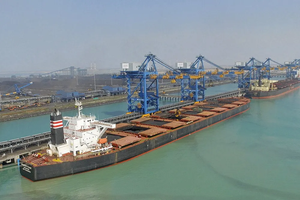 Adani's privately-owned Mundra Port in the Kutch district of Gujarat.