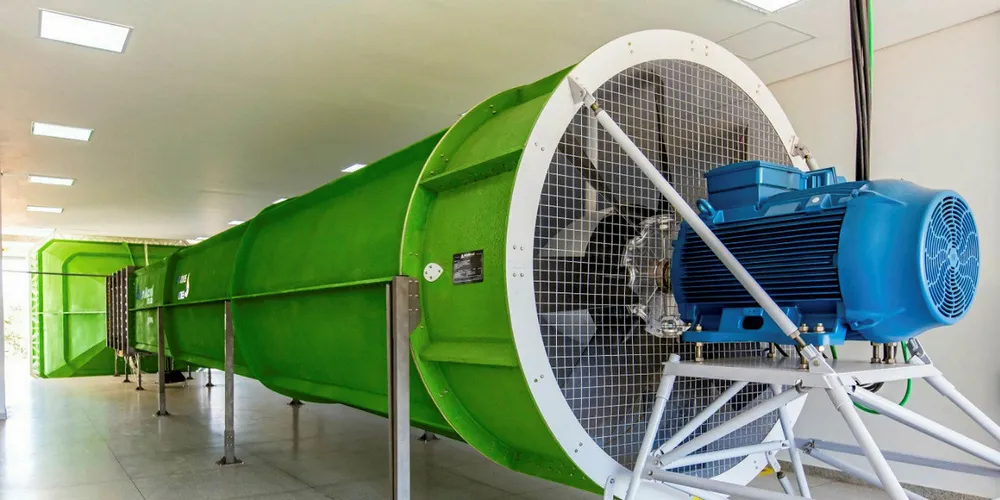 Brazil's first wind tunnel.