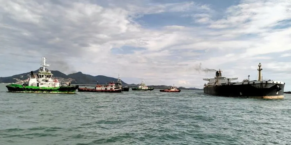 The Liberty, renamed Vernal, ran aground off Indonesia in December.