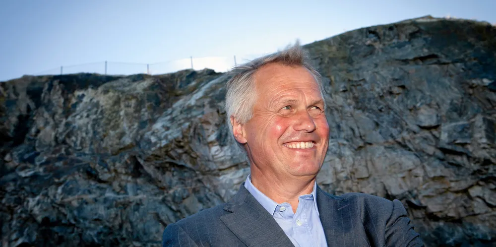 Salmar-gründer Gustav Witzøe, her fotografert hjemme på Frøya ved en tidligere anledning.