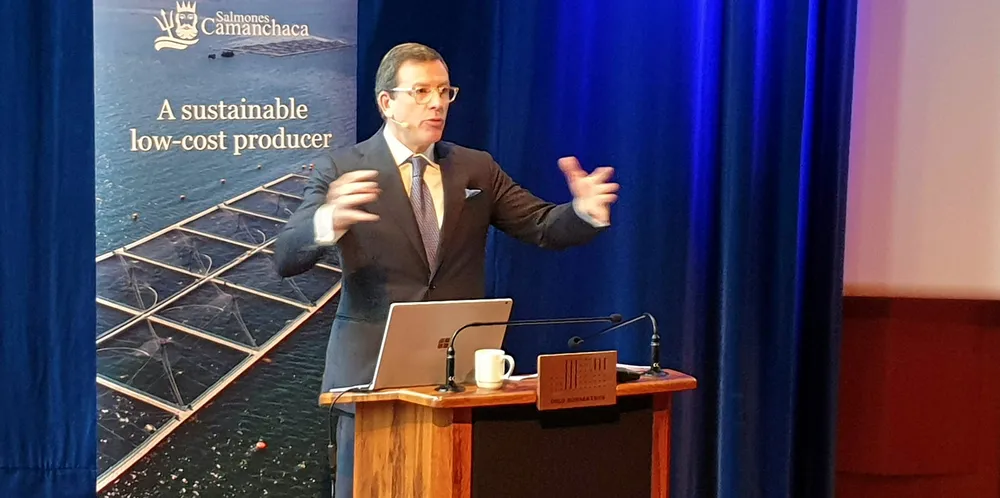 Salmones Camanchaca CEO fears the impact of the law will severely damage small and medium sized suppliers reliant on salmon producers in Chile.