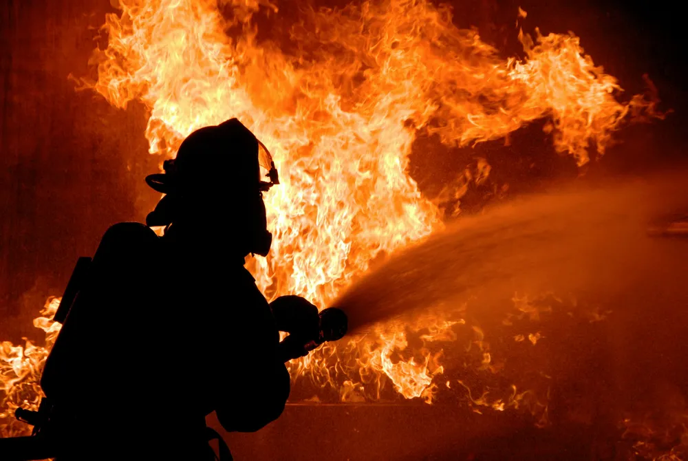Blaze: at Glencore oilfield