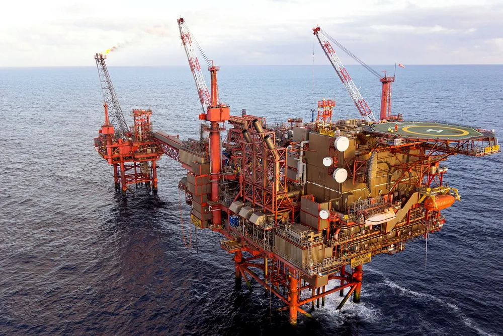 In isolation: a worker on Chrysaor's North Everest platform