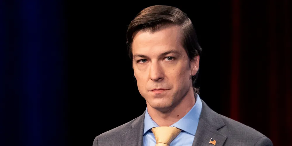 Libertarian Chase Oliver participates in a debate for a Georgia US Senate Seat in 2022.
