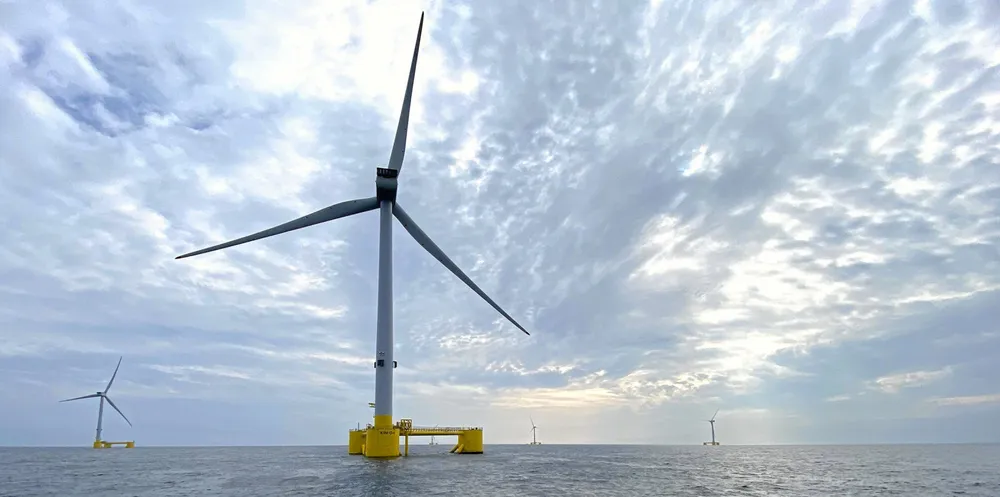 The WindFloat units at Scotland's Kincardine floating wind farm, the sector's largest array so far at 50MW