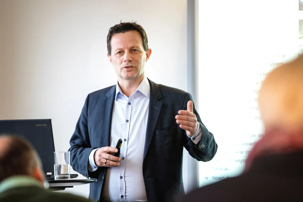 Konsernsjef Runar Hollevik la torsdag morgen frem årsresultatet for 2023. Bildet er tatt ved en tidligere anledning.