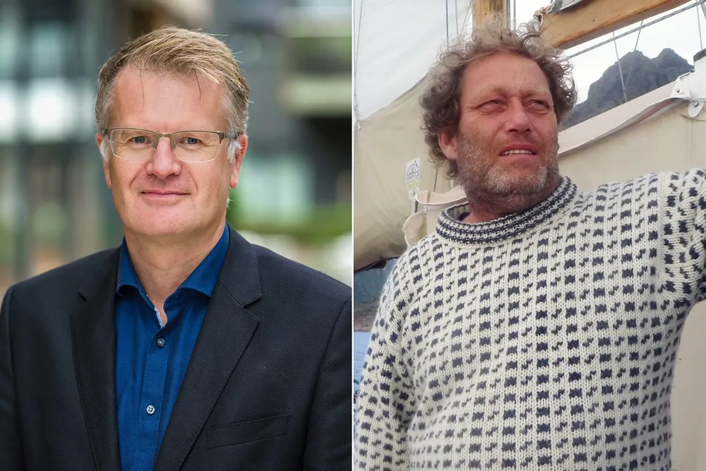 Tore Morten Wetterhus i Glitre Nett og Frederic Hauge i Bellona