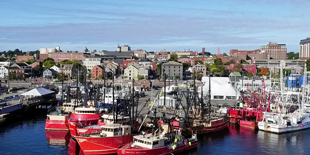 The waterfront in New Bedford, Massachusetts.