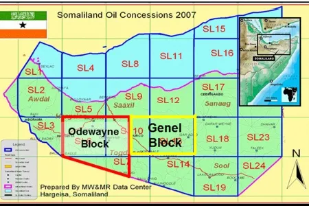 Taking another slice: the Odewayne Block lies next to another block that Genel Energy has recently acquired in Somaliland