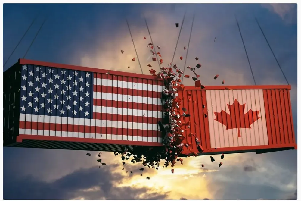 USAs president Donald Trump truer med handelskrig med nabolandet Canada.