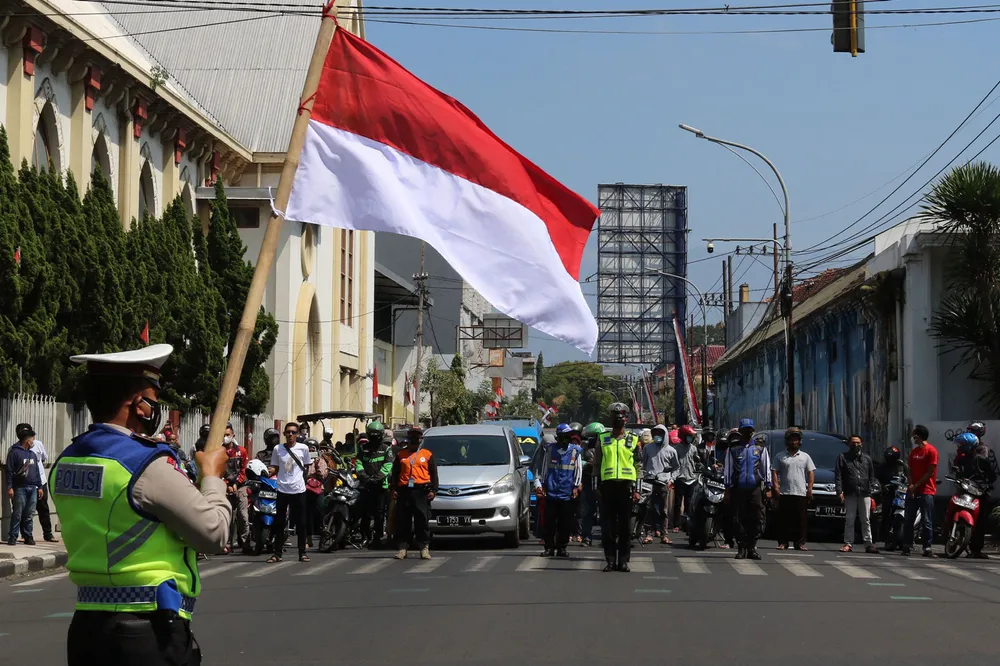 National pride: the Indonesian flag