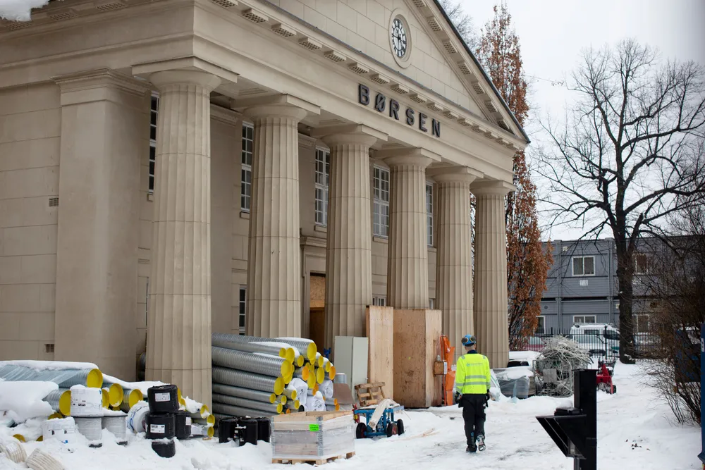 Oslo Børs tidligere i januar 2022.