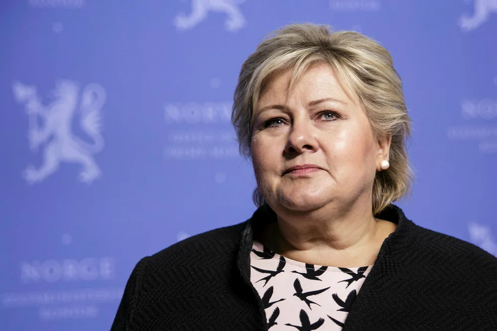 Erna Solberg er vurdert som en av verdens mektigste kvinner. Foto: Nicklas Knudsen