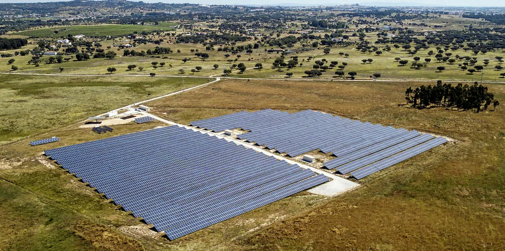 A solar farm in Vora, Portugal.