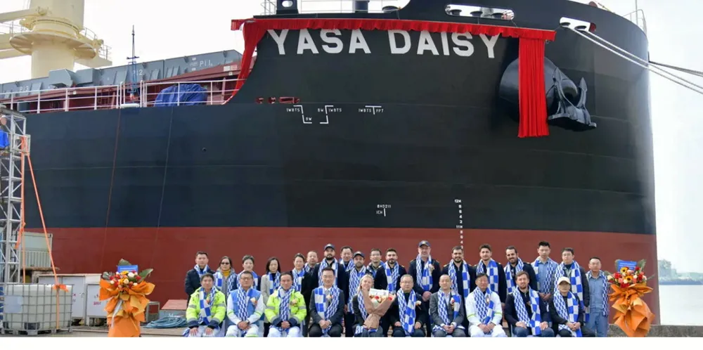 Yasa Shipping took delivery of the 40,500-dwt Yasa Daisy (built 2024) from Jiangmen Nanyang Ship Engineering in February.