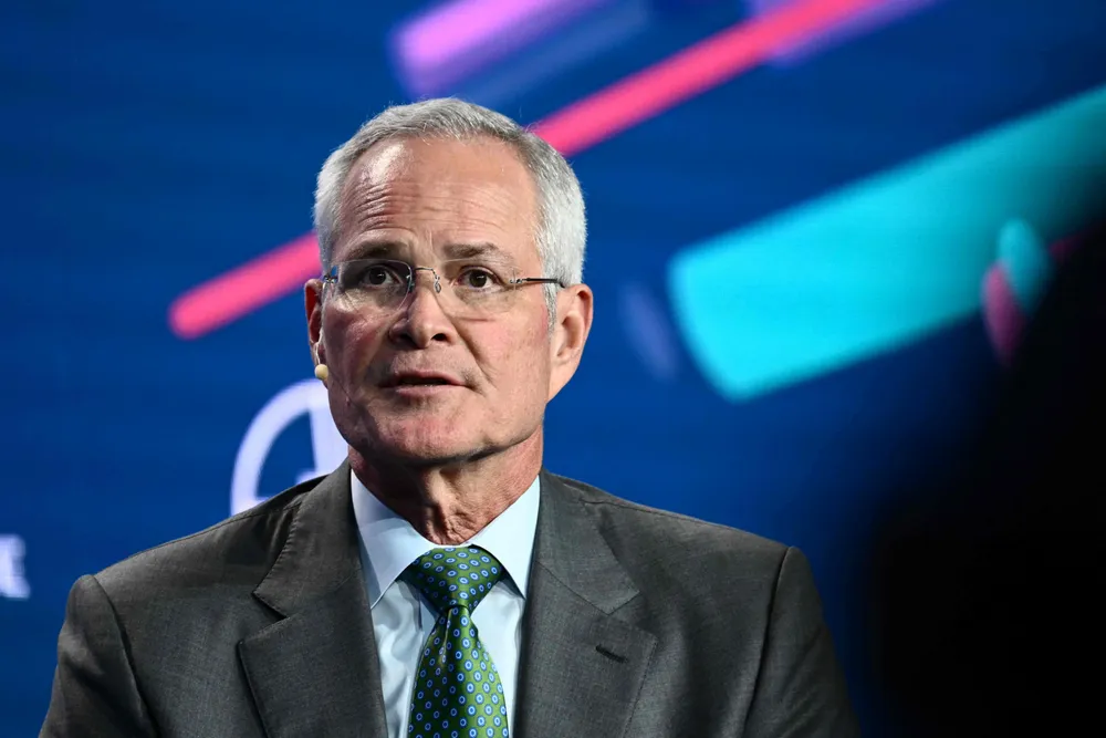 Numbers: ExxonMobil chief executive Darren Woods.