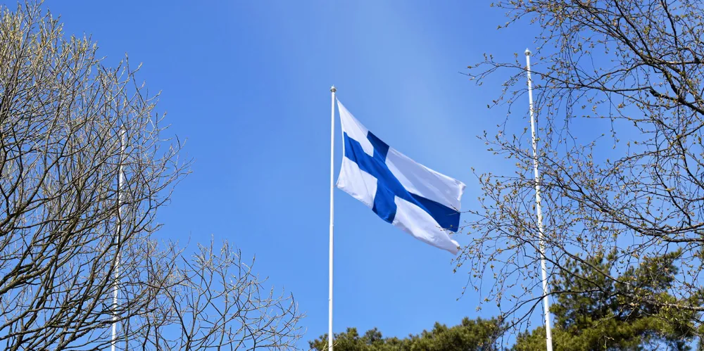 . Finland flag.