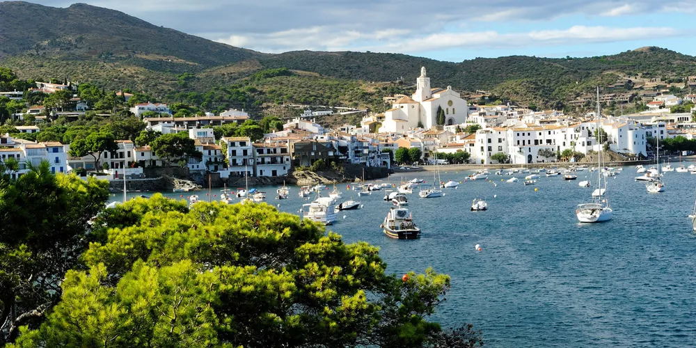 Town of Cadaques at the Costa Brava in Catalonia, Spain