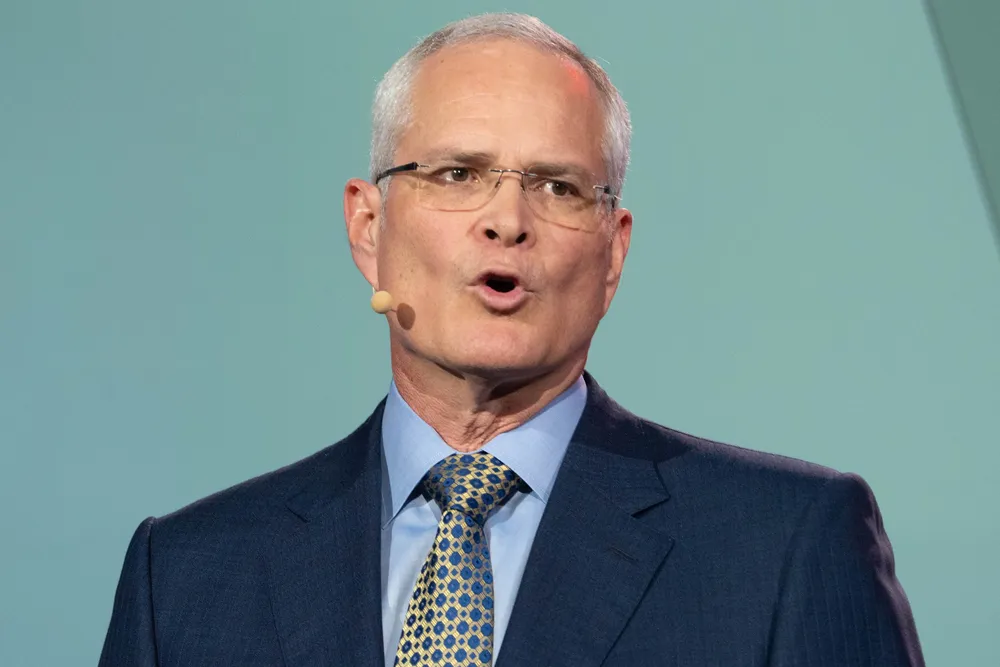 ExxonMobil chief executive Darren Woods.