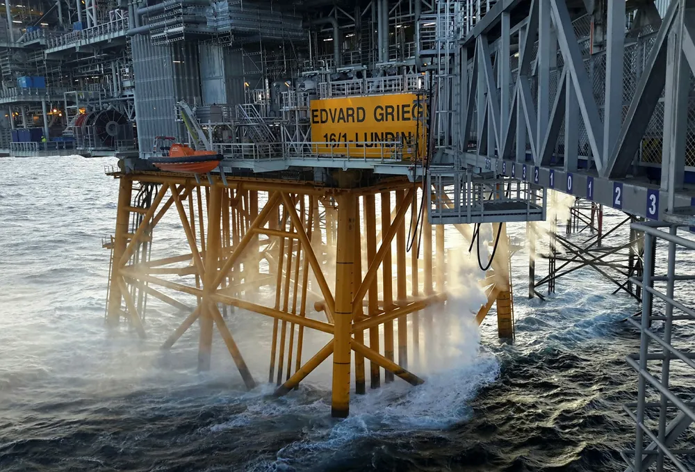 Drilling effort: near Edvard Grieg platform