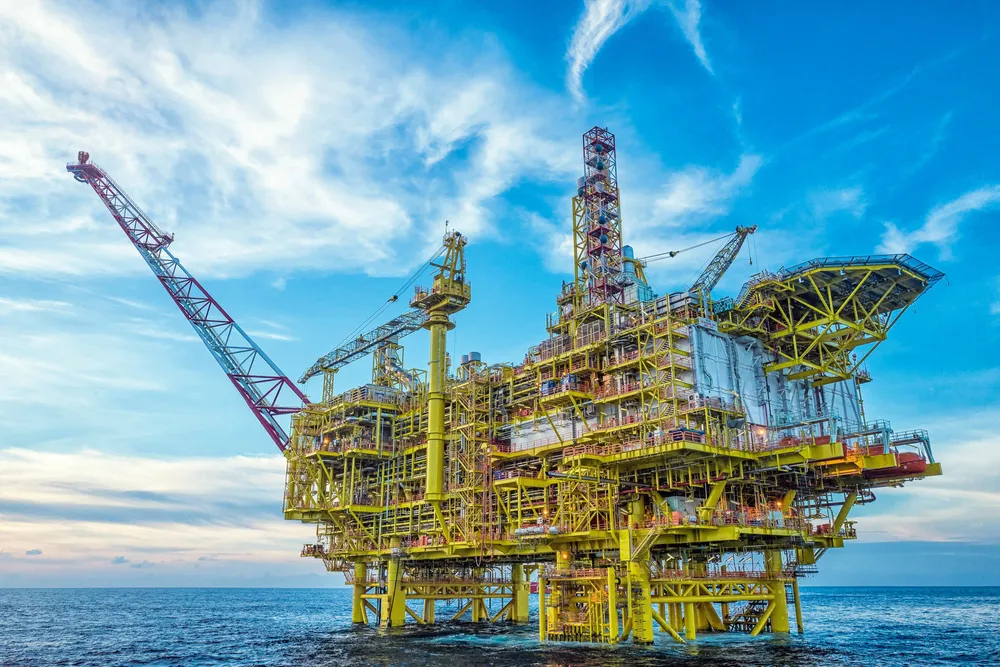 Key facility: the Bergading central processing platform is at the heart of Hess' North Malay Basin project