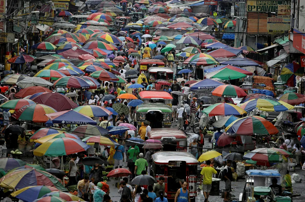 Energy hungry: Philippines capital city Manila on the island of Luzon