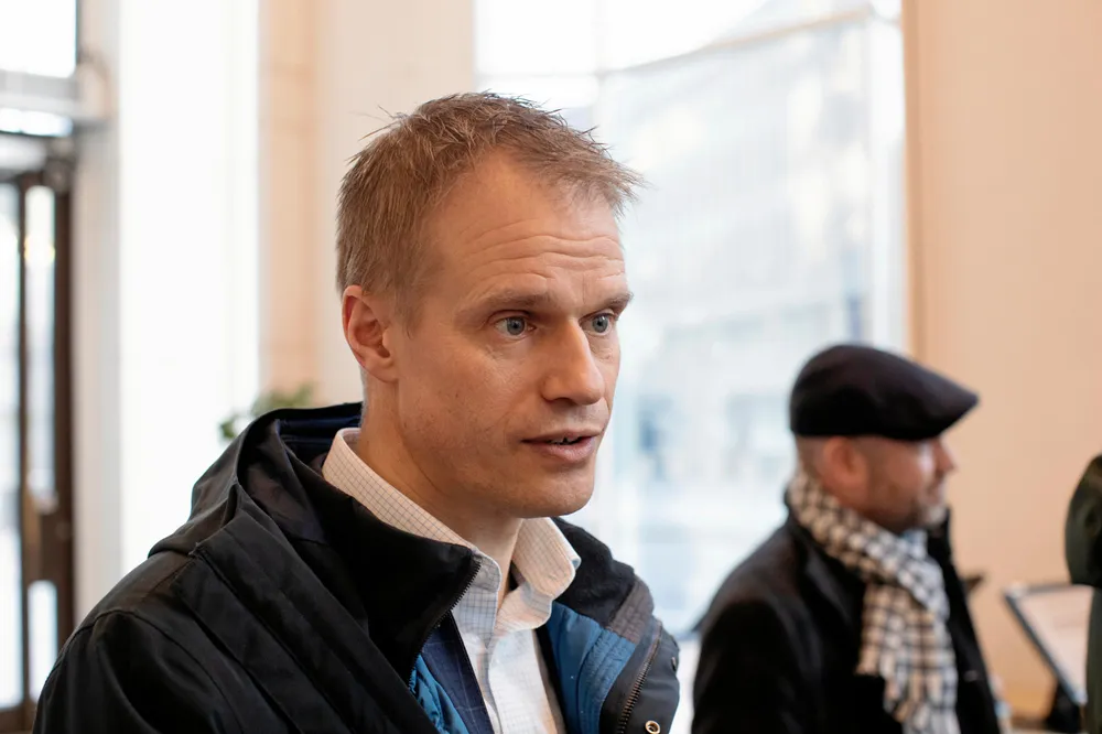 Torkel Rolfseng, direktør for rammebetingelser i Elmera Group, kom til Stortinget for å fortelle om gjeldende politikk som bør endres. Bildet er tatt ved en tidligere anledning.