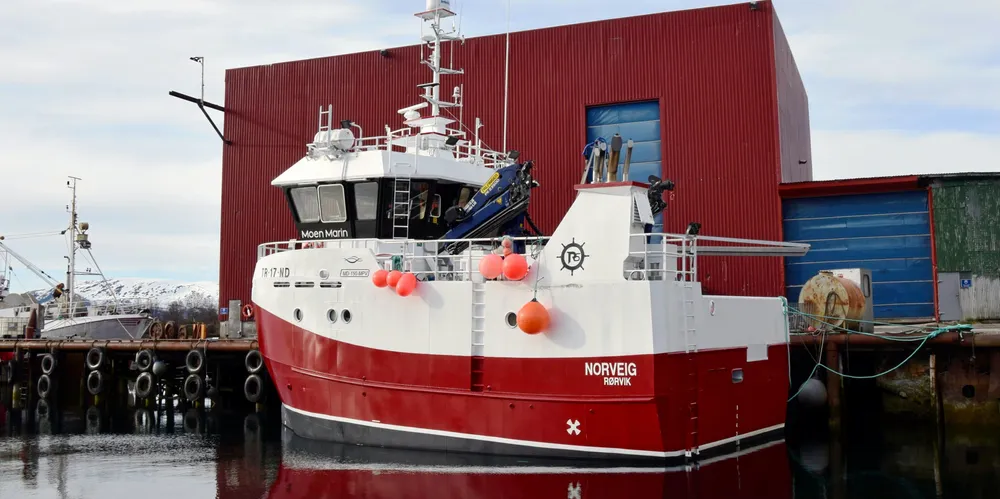 «Norveig» skal nå være på Moen Marin for å gjøres driftsklar etter langvarig krav fra rederiet som har kjøpt nybygget.