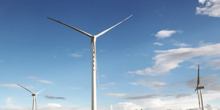 Sany wind turbines at a project in Africa