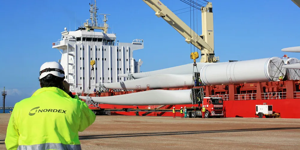 Transport of Nordex turbines