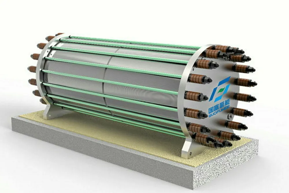 A promotional image of Guofu's alkaline electrolyser.