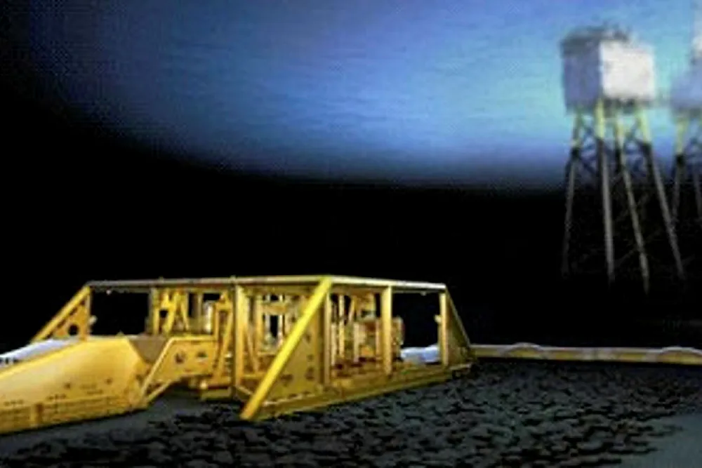 Subsea template: at Oselvar field
