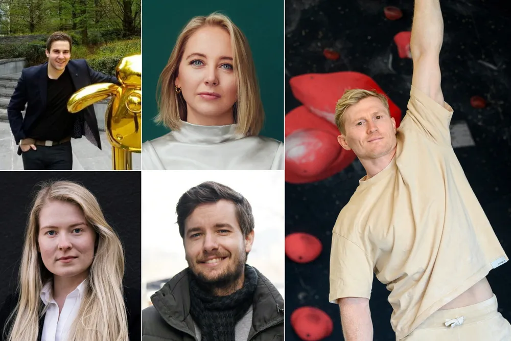Fantasyfond-profiler 2024, fra øverst til venstre: Faruk Zdralovic, Anna Fiskå Paulsen, Magnus Midtbø, Emilie Willoch Frøyland og Kenneth Døvik Eliassen.
