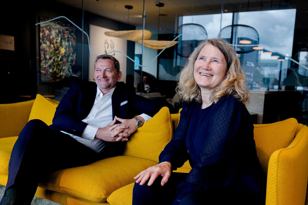 Administrerende direktør Hilde Nødseth og investeringsdirektør Willy Helleland i Borea Asset Management står klare til å ta imot fondsmidler fra Sparebanken Norge og Frende-bankene.