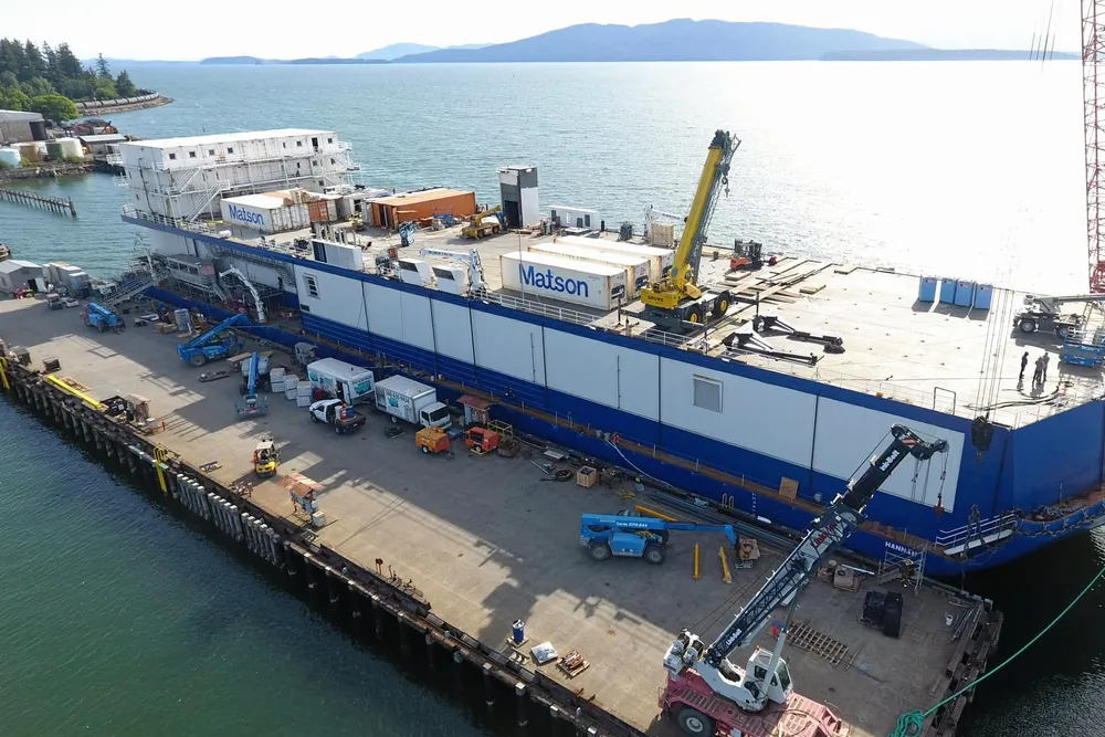 Northline Seafoods barge Hannah is involved in a legal dispute over a lien claim.