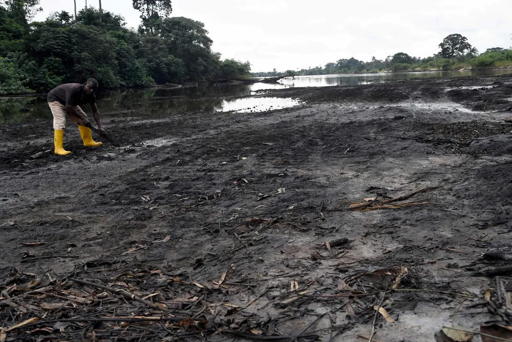 Oil spills in Nigeria's Niger Delta - this one at B-Dere, Ogoniland in Rivers State - have devastated local communities.