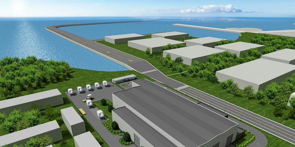 An artist's impression of the GE Jieyang factory China.