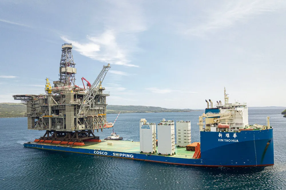 The deck for Cenovus' West White Rose project has arrived in Newfoundland, Canada.