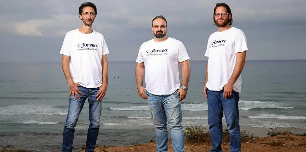 'The result is sustainably produced cultured seafood that embody the same taste and textural traits as ocean-caught counterparts,' said Forsea co-founder Roee Nir (center).