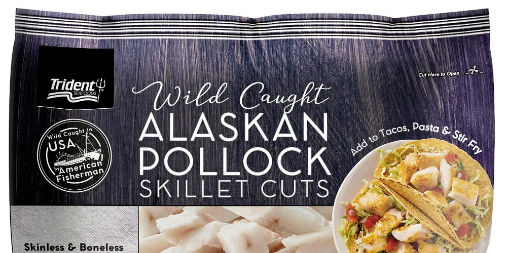 Trident Alaska pollock skillet cuts. New demand for pollock is changing the shape of the market.