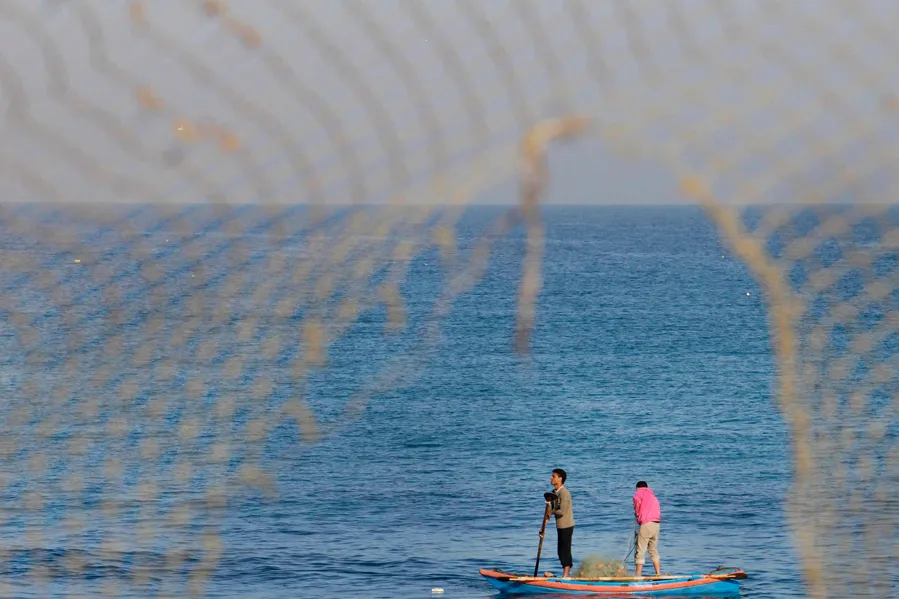 Worksite: the Tamar field lies off Israel's Mediterranean coastline
