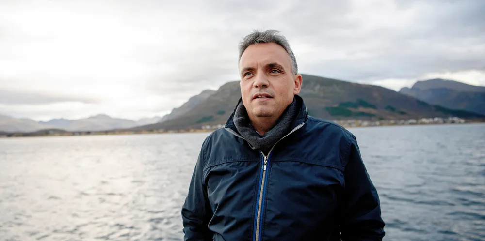 Ted Robin Endresen i Myre Fiskemottak.