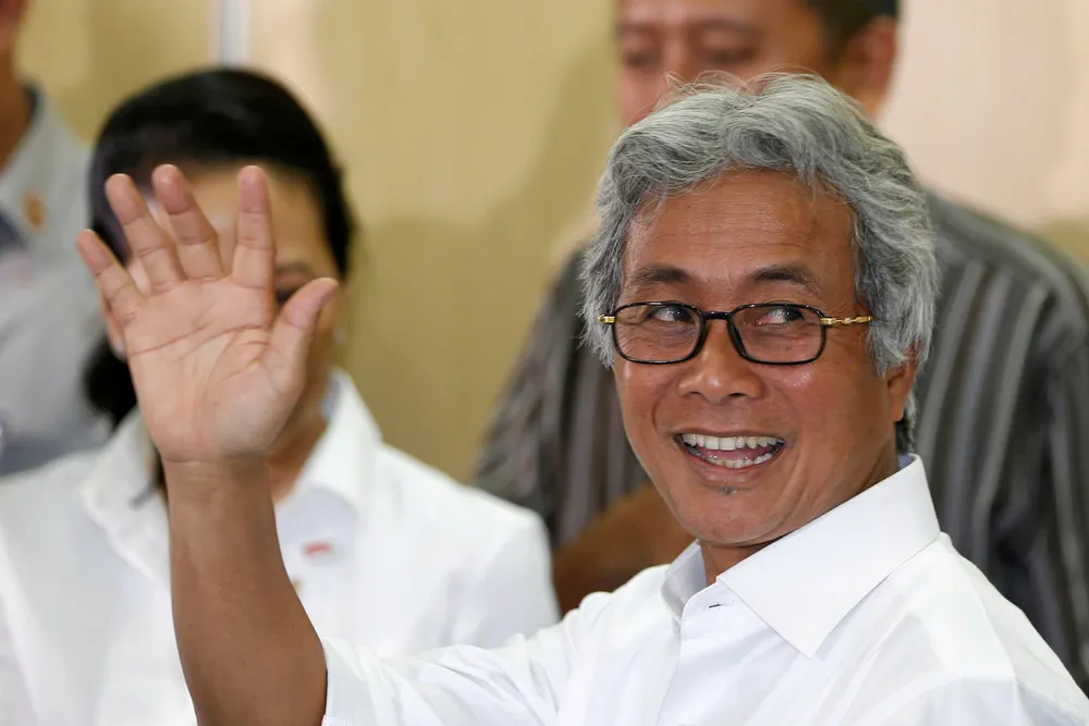 Welcoming: SKK Migas boss Dwi Soetjipto
