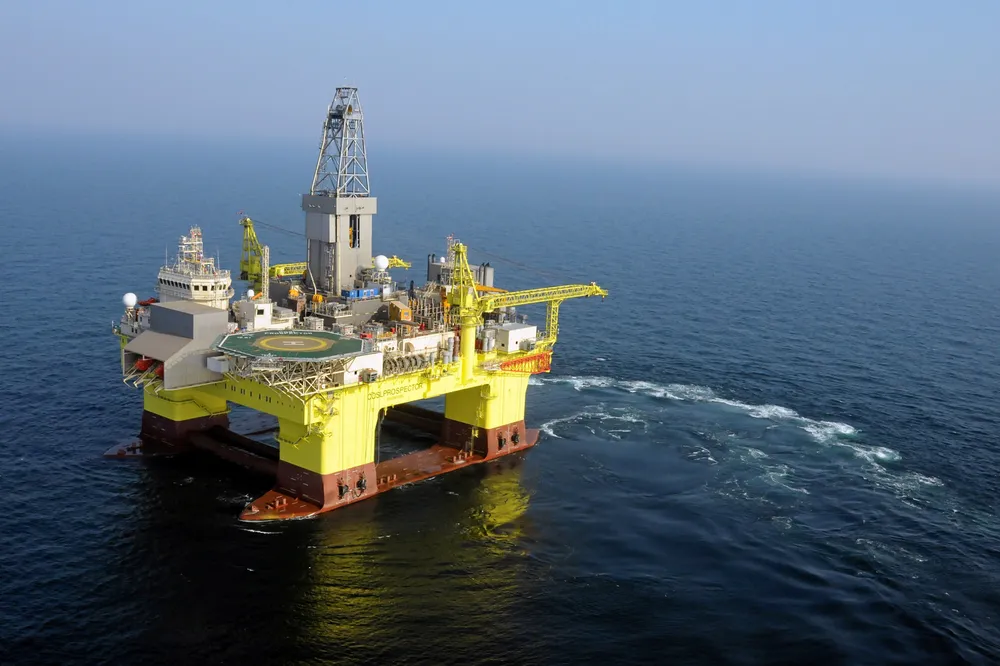 Rig of choice: the Liuhua 28-2 well was drilled by semisub COSLProspector.
