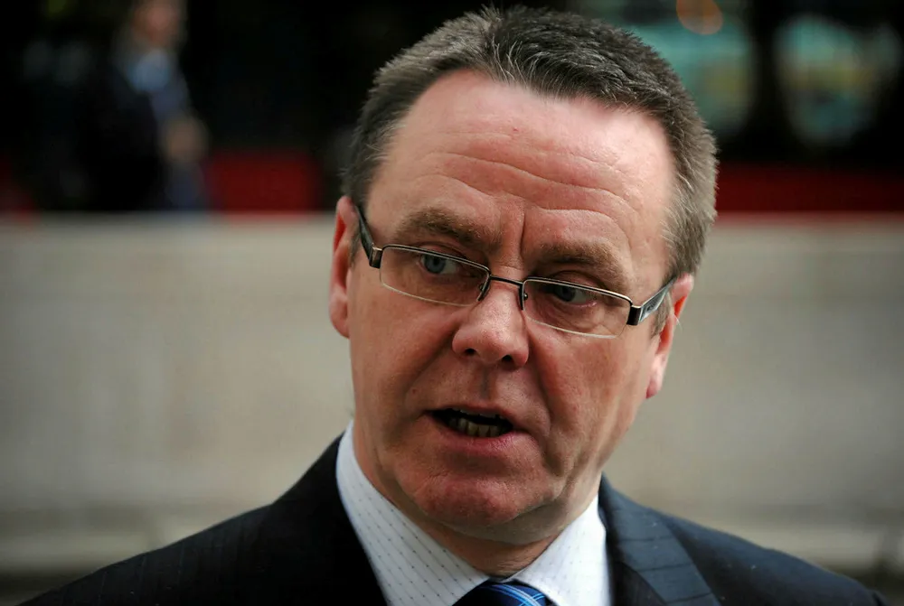 Warning: Jake Molloy, regional organiser of UK offshore union RMT