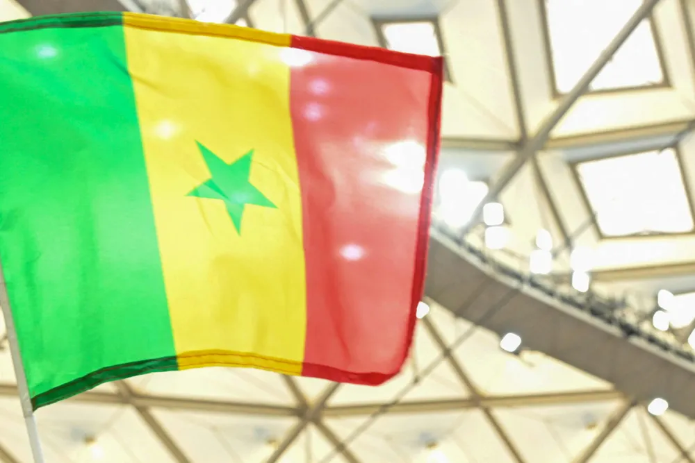 Partners needed: a Senegal flag at the 2022 World Cup in Doha, Qatar.