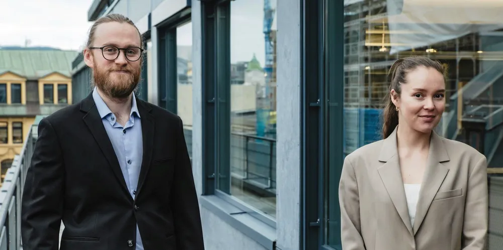 Herman Persen Fostvedt og Hannah Skaar Hauge er nyansatte i Thema.